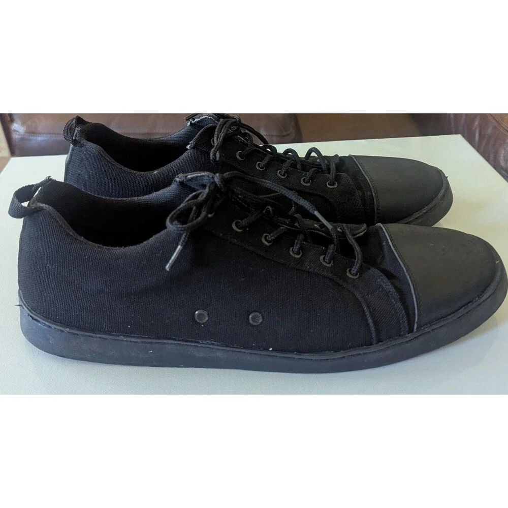 Woobies Black MOD-1 Low-Top Tactical Canvas Sneaker Sz 11.5